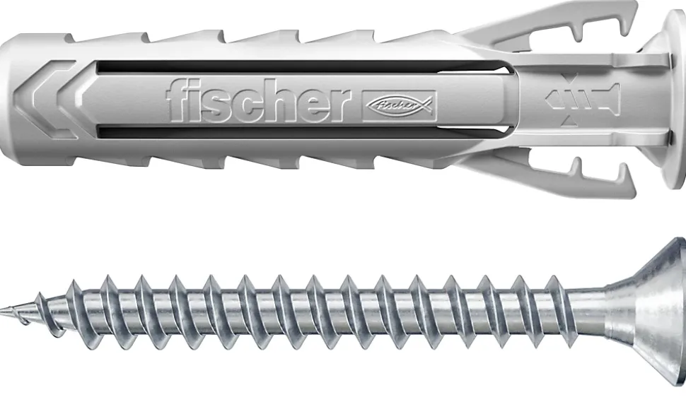 Cheville nylon pour matériaux pleins Fischer SX PLUS 6x30 mm, 15 pièces