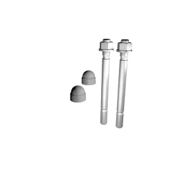 Cheville pour sol béton avec capuchon Prestio gris karako Kordo, lot de 2