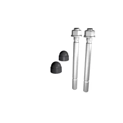 Cheville pour sol Prestio béton avec capuchon anthracite Kordo, lot de 2
