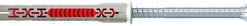 Cheville rallongée Fischer DuoXpand 10 x 80 mm, 4 pièces