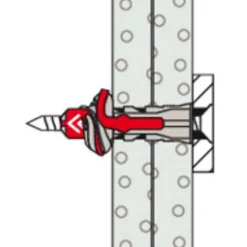 Cheville tous matériaux DuoPower FISCHER 10x80 avec vis - Boîte de 10 - 538247