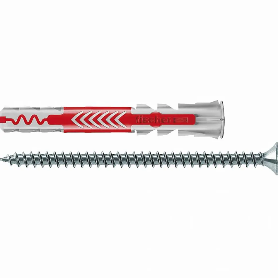 Cheville universelle DuoPower FISCHER 6x50 avec vis - Boîte de 50 - 538245