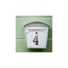 Chiffre 4 à visser, alliage, H.80mm, noir - THIRARD