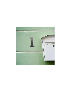 Chiffre 1, à visser, alliage, H.80mm, noir - THIRARD
