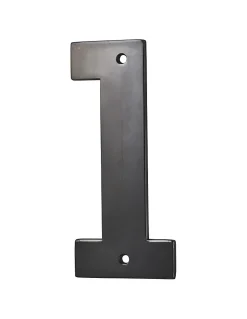 Chiffre 1, à visser, alliage, H.80mm, noir - THIRARD