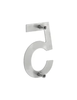 Chiffre 5 à visser, inox, H.100mm - THIRARD
