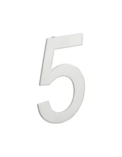 Chiffre 5 à visser, inox, H.100mm - THIRARD