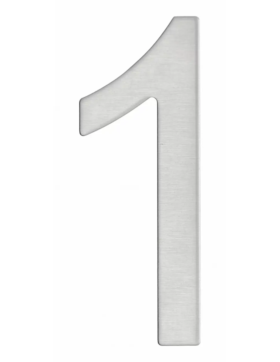 Chiffre 1 adhésif, inox, H.76mm - THIRARD