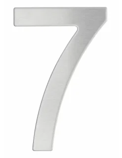 Chiffre 7 adhésif, inox, H.76mm - THIRARD