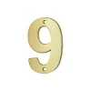 Chiffre 9, laiton, à visser, H.51mm, doré - THIRARD