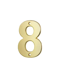 Chiffre 8, laiton, à visser, H.51mm, doré- THIRARD