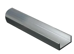 Cimaise aluminium brut 15 x 7 x 10 mm Ep. 1,5 mm, 1 m