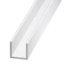 Cimaise aluminium brut blanc 10,5 x 9,5 x 11, 5 mm, 2 m
