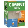 Ciment Gris Polyvalent 1kg - Finesse et Séchage Rapide - Maçonnerie, Réparation, Scellement et Jointoiement Intérieur/Extérieur