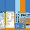 Ciment Prompt Naturel Vicat 5kg - Prise Ultra-Rapide, Haute Résistance Initiale - Idéal pour Réparations Express, Maçonnerie,