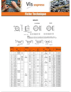 Circlip Extèrieur Acier brut Sur arbre Diamètre 33 - 10 pièces