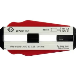 C.K T3756 Dénudeur compact pour fils PVC et PTFE 0,25 mm - butée réglable, lames trempées