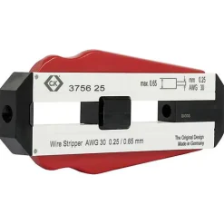 C.K T3756 Dénudeur compact pour fils PVC et PTFE 0,25 mm - butée réglable, lames trempées