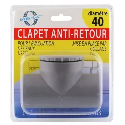 Clapet pvc anti-retour à battant Fitt ø40 mm