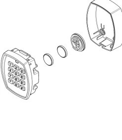 Clavier à code radio pour porte de garage