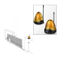 Clignotant d'automatisme de portail ou garage avec antenne