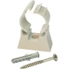 Clip de fixation simple en plastique Ø16, lot de 10