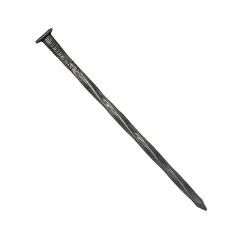 Clou Pointes Tête plate acier torsadées d 3.7 x L 90 mm Boite de 5 kg