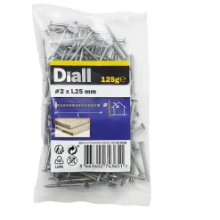 Clous à tige annelée 2x25 mm - sachet de 125g Diall