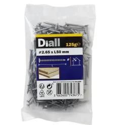 Clous à tige annelée 2,65x50 mm - sachet de 125g Diall
