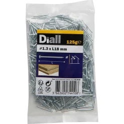 Clous à tête bombée en acier zingués 1,3x18 - 125g