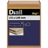 Clous à tête plate en acier galvanisé 3x40 - 2kg