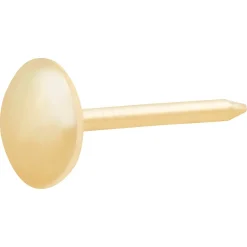 Clous tapissiers en acier plaqués en laiton 8 x 17 mm - 50 pièces
