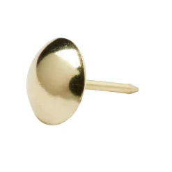 Clous tapissiers en acier plaqués en laiton 12 mm x 50