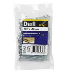 Clous torsadés en acier galvanisé 2,7x50 - 125g