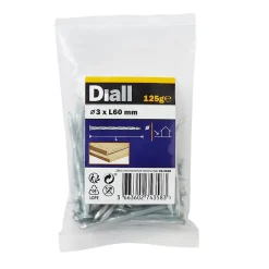 Clous torsadés en acier galvanisé 3x60 - 125g