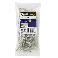 Clous UPVC en acier inoxydable A4 2x40 - 125g