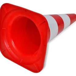 Cône de signalisation réfléchissant 10 pcs 50 cm Rouge et blanc