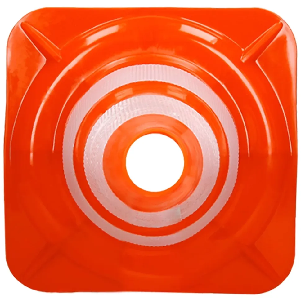 Cône de signalisation routière cône de chantier orange blanc 47 cm 6 pièces