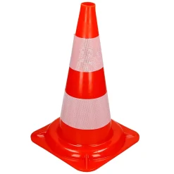 Cône de signalisation routière cône de chantier orange blanc 47 cm 1 pièce