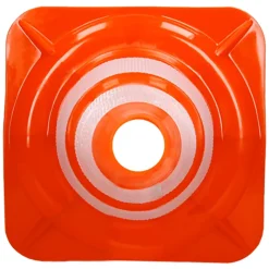 Cônes de signalisation routière cône de chantier orange blanc 47 cm 3 pièces