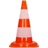 Cônes de signalisation routière cône de chantier orange blanc 47 cm 10 pièces