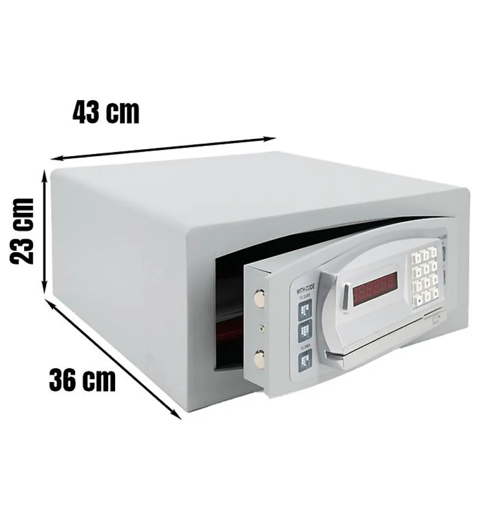 Coffre Fort Electronique hotel 28L - à carte magnétique et serrure code