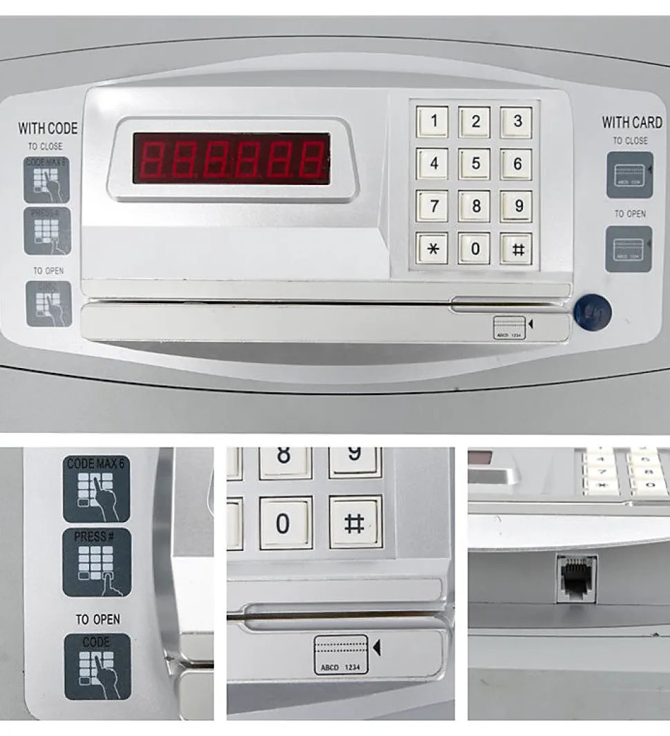 Coffre Fort Electronique hotel 28L - à carte magnétique et serrure code