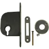 Coffre petit modèle pêne dormant axe 50mm profil européen noir bout carré - JPM - 235000-01-0X