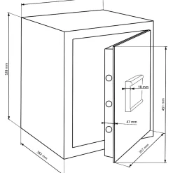 Coffre-fort Burg-Wachter H 240 S - 20,6L
