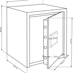 Coffre-fort Burg-Wachter M 540 E - 28 L
