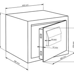 Coffre-fort Burg-Wachter MT 640 K - Petit format 25,8L