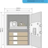Coffre-fort electronique YALE YEC/390/DB2 40L silver metal