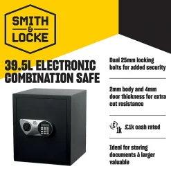 Coffre-fort électronique Smith & Locke - 39.5L 2-6MM S L