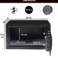 Coffre-fort MASTER LOCK X041ML 11L - Serrure Electronique - Idéal pour Bijoux, Papiers d'Identite